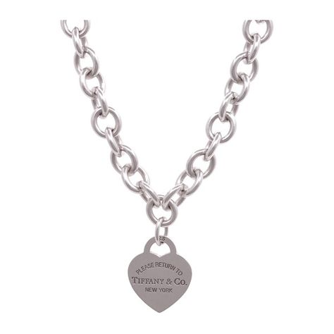 Pre-Owned Tiffany & Co Sterling Silver "Return to Tiffany" Heart Tag... ($200) ❤ liked on Polyvore featuring jewelry, necklaces, silver, chunky chain necklace, chain necklaces, heart chain necklace, heart pendant and sterling silver lock necklace Tiffany Heart Tag Necklace, Heart Chain Necklace, Chunky Chain Necklace, Return To Tiffany, Necklaces Silver, Sterling Silver Heart Pendant, Chunky Chain Necklaces, Lock Necklace, Heart Tag