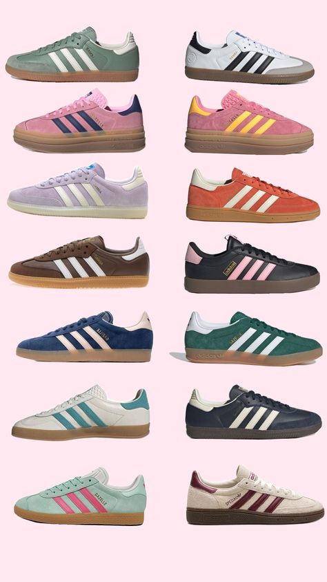 #adidas #spezial #sambas #campus #gazelle #shoes #aesthetic #aestheticboard #blokecore #blokette #bellahadid #y2k Adidas shoes Sambas Gazelles, Adidas Shoes Gazelle, Campus Shoes, Gazelle Shoes, Dream Goals, Shoes Aesthetic, Y2k Adidas, Shoes Ideas, Adidas Spezial