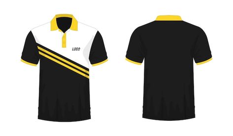 Polo Jersey Designs Vectors, Photos and PSD files | Free Download Polo Shirt Design Ideas, Polo Shirt Design Uniform, Black Template, Polo T Shirt Design, Yellow Polo Shirt, Sports Polo Shirts, Polo Shirt Design, Senior Shirts, Polo Design