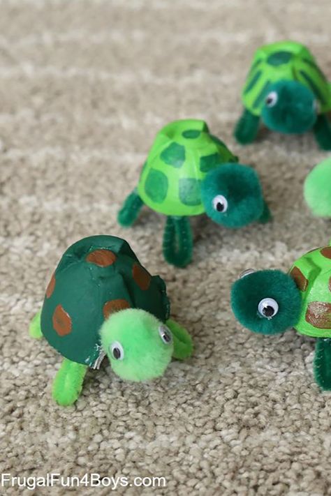 مشروعات العلوم, Turtle Crafts, Toddler Arts And Crafts, Animal Crafts For Kids, Aktivitas Montessori, Daycare Crafts, Crafts Paper, Craft Projects For Kids, Play Ideas