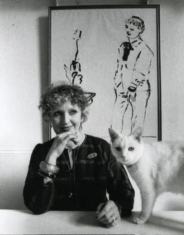 Celia Birtwell was a fabric designer with a strong love for Picasso and Matisse Celia Birtwell, Ossie Clark, David Hockney, Textile Designer, Cat People, Almost Famous, Elementary Art, Andy Warhol, Cat Lady