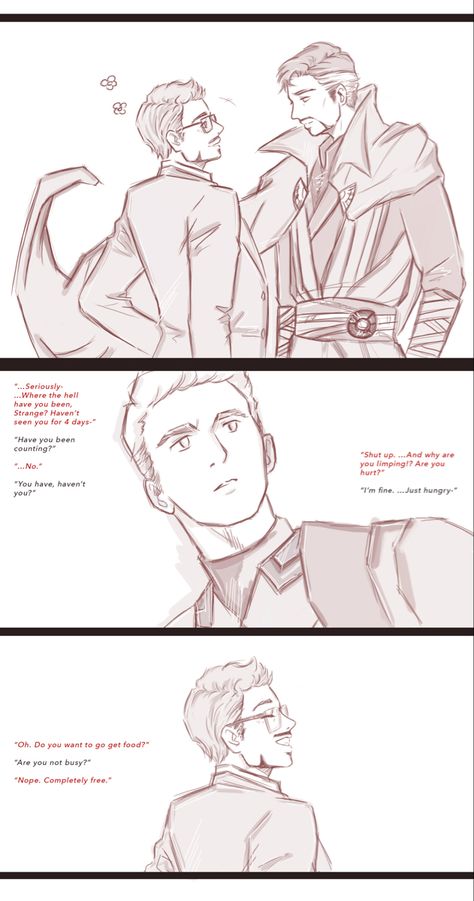 Doctor Strange X Tony Stark Fanart, Tony Stark Fanart, Stony Avengers, Superfamily Avengers, Marvel Couples, Avengers Comics, Mcu Marvel, Marvel Avengers Funny, Marvel Comic Universe