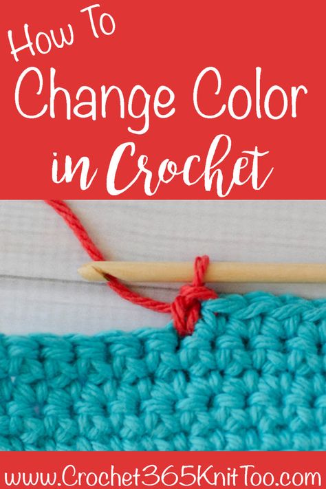 How to change color in crochet #howtocrochet #crochetcolor Yarn Change Crochet, How To Join Different Color Yarn In Crochet, Changing Yarn In Crochet, Changing Crochet Colors, How To Join Colors In Crochet, Crochet Different Colors, Change Yarn Color Crochet, How To Color Change In Crochet, How Much Yarn For Crochet Blanket