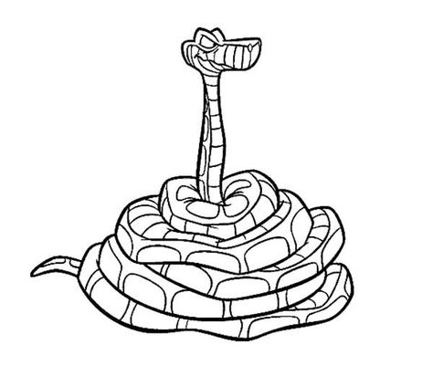 Jungle Book Tattoo, Jungle Book Coloring Pages, Kaa Jungle Book, Jungle Book Characters, Book Coloring Pages, Easy Disney Drawings, Disney Silhouettes, Disney Cookies, The Jungle Book