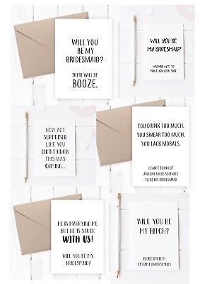 FUNNY will you be my BRIDESMAID card, Funny BRIDESMAIDS cards, Maid of Honour Funny Bridesmaid Proposal Cards, Bridesmaid Cards Funny, Funny Bridesmaid Proposal, Will You Be My Bridesmaid Gifts, Bridesmaid Funny, Be My Bridesmaid Card, Wedding Table Names, Wedding Reception Invitations, White Elegance