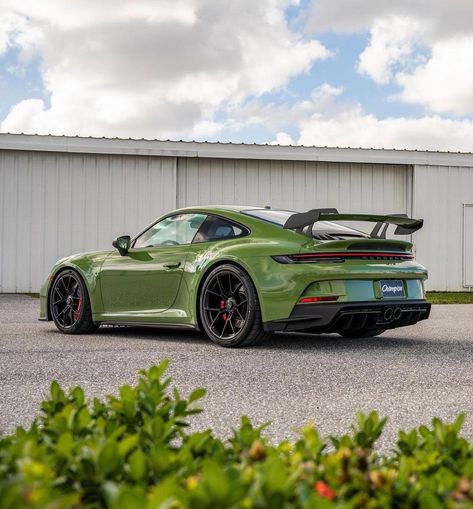 Porsche General on Instagram: “Olive Green Porsche 992 GT3 what do you think of this colour? Photo: @championporsche Our shop: Elfer-Blog.com #porsche #porsche992…” Olive Green Porsche, Porsche Wallpaper, Green Porsche, Olive Green Wallpaper, Porsche Gt, Datsun Car, Porsche Gt3, Kid Friendly Travel Destinations, Gt3 Rs