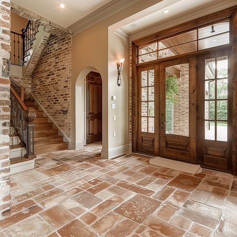 27 Entryway Flooring ideas for a Warm and Welcoming Home Foyer Floor Design, Entryway Flooring Ideas, Tile Foyer, Foyer Floor, Entryway Tile, Colorful Terrazzo, Foyer Flooring, Rustic Wooden Bench, Entryway Flooring