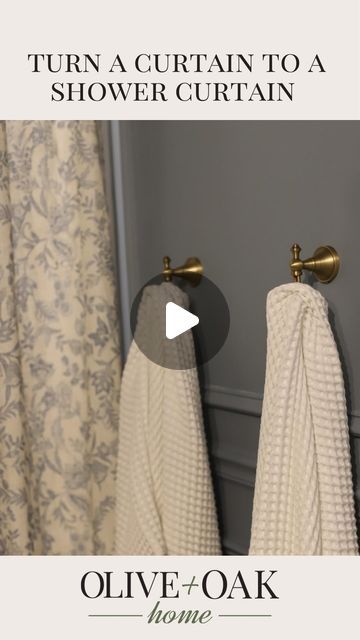 Samantha Farmer on Instagram: "Comment “shop” for links! I got so many questions about how to use a liner so I found this simple trick to turn your curtain into a shower curtain! #showercurtains #curtainhack #showercurtain #bathroomdesign #bathroomdecor #bathroomideas" Spanish Modern Homes, Amazon Curtains, Roman Shower, Mountain House Exterior, Guest Bathroom Decor, Bathroom Hacks, Bathroom Shower Design, Bath Inspiration, Shower Curtain Rod