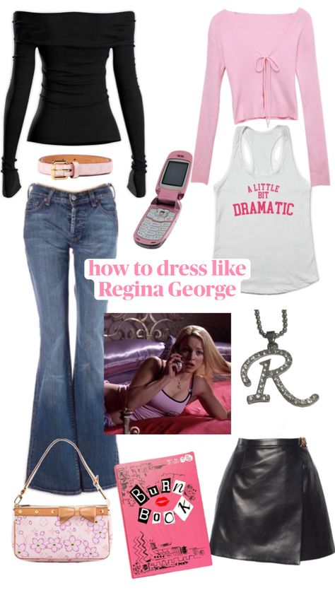 2000s Iconic Outfits, Iconic 2000s Outfits, 2000s Halloween Costume Ideas, Regina George Halloween Costume, 2000s Costume, Mean Girls Costume, Mean Girls Halloween, Y2k Party Outfit, Mean Girls Outfits