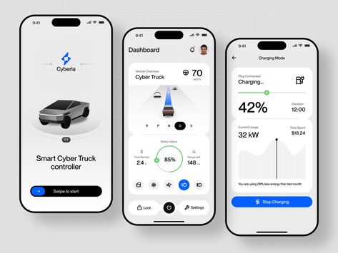 App Mobile Design, Restaurant Website Design, Car App, Car Ui, Mobile App Design Inspiration, App Interface Design, Text Logo Design, Ev Charging, Mobile Ui Design