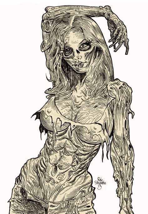 Zombie Pin Up Girl, Zombie Pin Up, Zombie Drawings, Zombie Wallpaper, Zombie Cartoon, Zombie Illustration, Zombie Tattoos, Apocalypse Gear, Arte Zombie