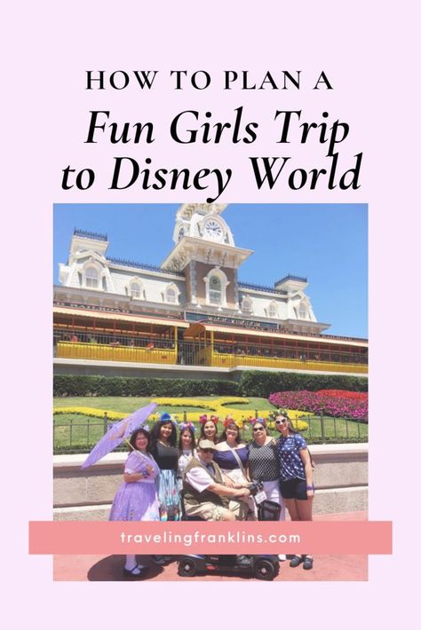 How to Plan a Fun Girls Trip to Disney World - Traveling Franklins Disney Girls Trip, Port Orleans Riverside, Disney Transportation, Polynesian Village Resort, Trip To Disney World, Contemporary Resort, Disney World Magic Kingdom, Grand Floridian, Going To Rain