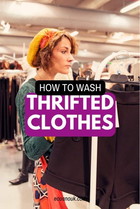 An Easy Guide on How to Wash Thrifted Clothes Styling Thrifted Clothes, Thrift Store Fashion, Thrift Store Outfits, Thrifted Outfits, One Clothing, Garment Bags, Eco Fashion, Second Hand Clothes, Ethical Fashion