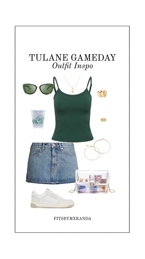 Tulane Gameday Outfit | LTK IN BIO #outfitinspo #outfit #gameday #gamedayfit #gamedayoutfit #tulane College Gameday Outfits, Tulane University, University Outfit, Gameday Outfit, Outfit Of The Day, Outfit Inspo