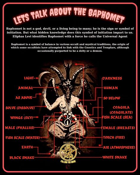 ## 🌟 Discover the Mystique of Baphomet and Join PaganArtisan! 🌟 Are you intrigued by the enigmatic energies of Baphomet? 🐐✨ This powerful symbol embodies duality, harmony, and the unity of opposites, inviting you to explore the depths of your identity. Baphomet represents both light and shadow, male and female, encouraging you to embrace every facet of yourself. 🌈🔮 Join the @PaganArtisan community to deepen your knowledge and understanding of Baphomet and other mystical symbols! 🌌✨ Here, yo... Baphomet Information, Working With Baphomet, Cult Of Baal Map, Offerings To Baphomet, Baphomet Offering, Baphomet Symbol, Baphomet Art, Theistic Satanism, Mystical Symbols