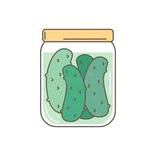 Pickle Drawings, Pickle Drawing, Pickle Illustration, Kawaii Vector, Pickle Jars, Pickles, Chalk, Vector Illustration, Gaming Logos