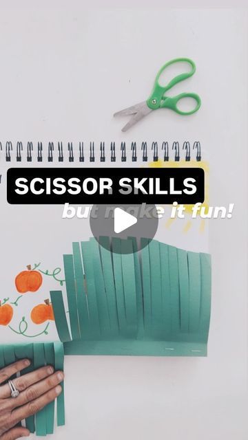 Melissa | EASY Toddler & Kids Activity Ideas on Instagram: "Today's Toddler Journal Tuesday activity is for the slightly older toddlers who are showing interest in learning how to use scissors! With support, they can trim the grass with scissors to "mow" and reveal the pumpkins in the patch!  • This activity could also be a fun, independent way for preschoolers and kindergartners to strengthen their fine motor and scissor skills.  • To access a printable version of this activity and all my other printables, plus over 200 journal activity ideas organized by age group, comment. "MEMBERSHIP" and I'll send you the link to get signed up!  • New printables and journal activity ideas are added to the membership monthly so you'll pay a fixed yearly fee for a majorly growing resource! I can't wait Preschool Journal Ideas, Toddler Journal, Kids Activity Ideas, Preschool Journals, Scissor Skills, Easy Toddler, Skills Activities, Kids Activity, Activity Ideas