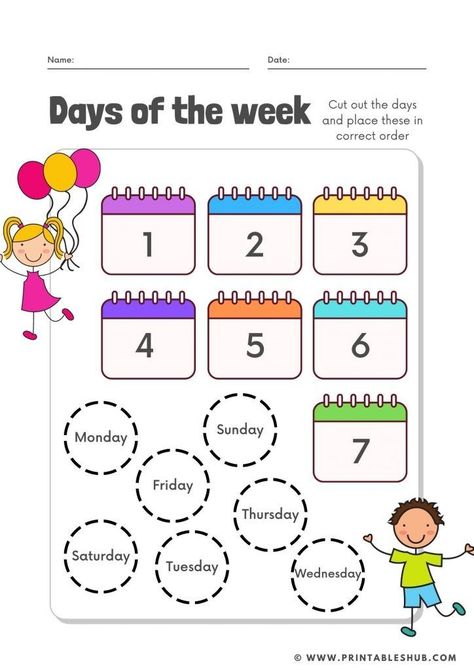 Download your free printable days of the week worksheet pdf from Printableshub. The creative design will engage kids in figuring out the correct sequence. You need to cut the circles with the days of the week, and kids need to put them in the calendars in the correct order.
#daysoftheweekprintables #daysoftheweekchart #daysoftheweekactivities #daysoftheweekworksheet #freedaysoftheweekprintables #daysoftheweekclassroomdecorchart #daysoftheweekpreschoolactivities #daysoftheweekpreschoolworksheet Days Of The Week Worksheet Preschool, Days Of The Week Worksheet, Time Order Words, Days Of The Week Activities, Caterpillar Activities, Calendar Worksheets, Weather Worksheets, Homework Activities, Summer Worksheets