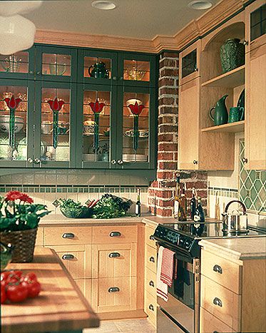 Indoor plants and stained glass....3 Glass In Kitchen Cabinets, Stained Glass In Kitchen, Glass In Kitchen, Stained Glass Kitchen, Stained Glass Cabinets, Glass Kitchen Cabinets, Glass Cabinets, Kitchen Color, Blue Wood