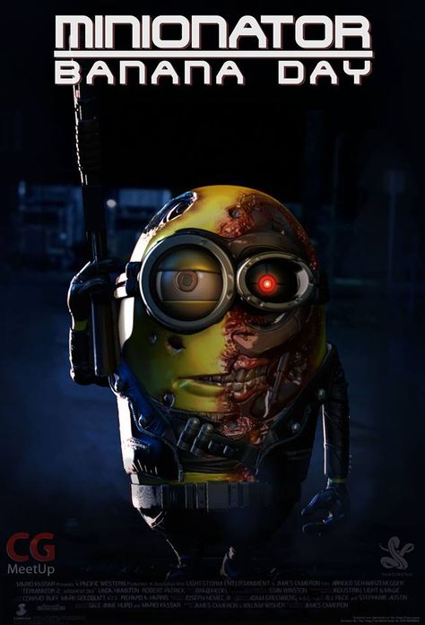 Minionator created by Saad Irfan alias saadirfan - Digital Art / 3-Dimensional Art / Characters / Cartoon - Minions & Terminator unite in 3D 3 Minions, Minions Fans, Despicable Minions, Minion Banana, Minion Pictures, Minions Love, Tales From The Crypt, Cute Minions, Minions Wallpaper