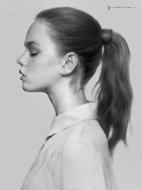 Side Angle Face, Sideview References, Side Profile Drawing, Profile Photography, Profile Portrait, Face Angles, Side Portrait, Female Face Drawing, Profile Drawing