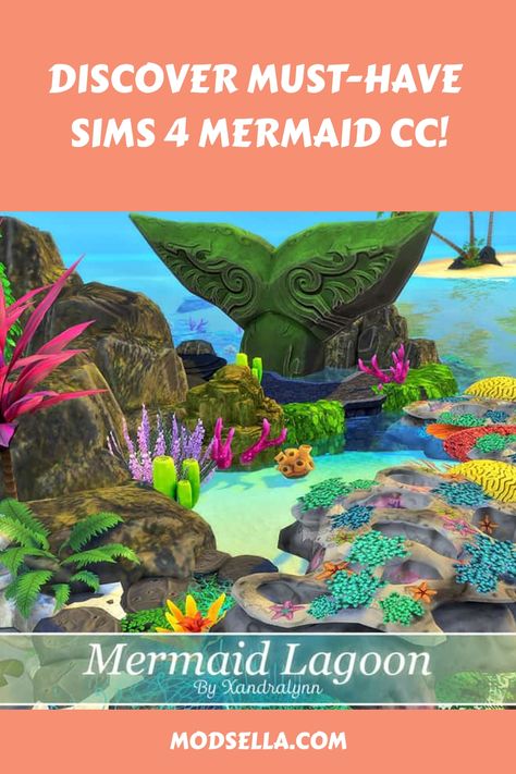 Discover must-have Sims 4 mermaid CC! Sims 4 Mermaid Hair Maxis Match, Sims 4 Underwater Cc, Ts4 Island Living Cc, Sims 4 Cc Ocean Decor, Sims Mermaid Cc, Mermaid House Sims 4, Sims 4 Cc Island Living, Sims 4 Mermaid House, Sims 4 Island Cc