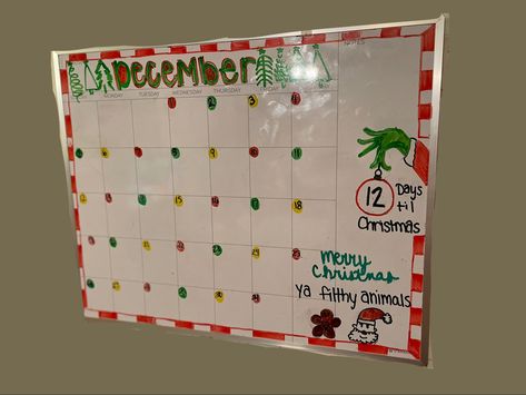 Christmas White Board Calendar, December White Board Calendar, Christmas Whiteboard Calendar Ideas, December Calendar 2023 Whiteboard, December Dry Erase Calendar Ideas, December Whiteboard Ideas, December Whiteboard Calendar, December White Board Ideas, Christmas Dry Erase Board Ideas