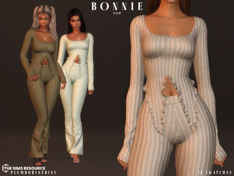 The Sims Resource - BONNIE top Sims 4 Cc 2 Piece Set, Sims 4 Thong Accessory Cc, Sims 4 Flared Pants, Sims 4 Women Clothes Cc Patreon Free, Sims 4 Must Have Cc, Cc For Sims 4 Clothes, Sims 4 Body Suits Cc, Sims 4 Cc Robes, Female Clothing Sims 4 Cc