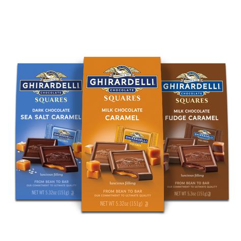 Caramel Squares, Ghirardelli Chocolate Squares, Ghiradelli Chocolate, Online Chocolate, Pantry Food, Bday Wishlist, Chocolate Candies, Caramel Fudge, Ghirardelli Chocolate