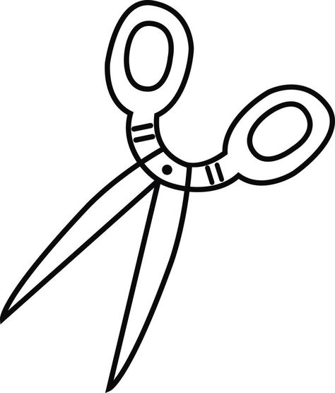 Scissors icon, logo isolated on a white background.Black and white outline. An isolated clipart with a scissors symbol. Black and white scissors icon on a white background. Vector illustration. White Scissors, Black And White Outline, Background Black And White, Clipart Black And White, Vector Portrait, Background Black, Black Backgrounds, White Background, Vector Free