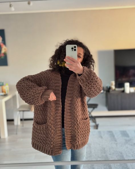 I'm so happy that you're loving the #DareToBeCozy Cardigan! What's really cool about this design is how a simple stitch like the half double crochet can create such a beautiful texture. Believe it or not, the main stitch pattern is a variation of the half double crochet, and I'm totally obsessed with it! I created a video tutorial for this cardigan where you can see exactly how to work this stitch. Maybe it will even inspire you to use it in one of your own projects! You can find the tutoria... Simple Stitch, Poncho Cardigan, Scarf Poncho, Yarn Projects, How To Work, Oversized Cardigan, Half Double Crochet, Crochet Scarves, Handmade Fashion