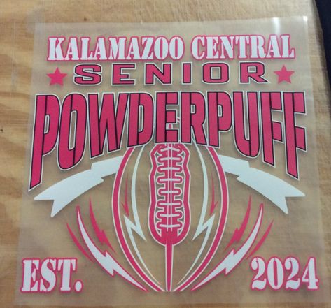 1 - DTF Powder Puff "Your School 2024" Ready Press DTF Heat Transfer for shirt | eBay School Club Shirts, Student Council Shirts Design, Elegant Messy Bun, Powder Puff Football, School Spirit Posters, Trendy Bun, Sleek Bun Hairstyles, Messy Bun Hairstyle, Senior Year Fun