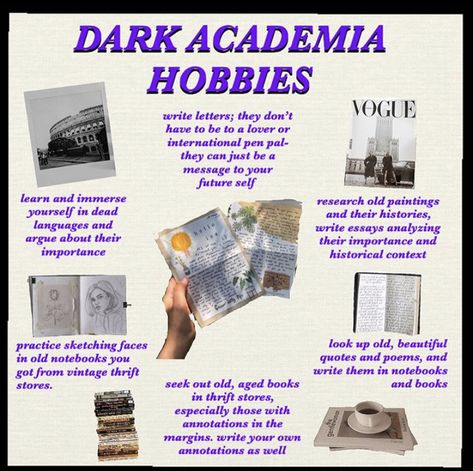 Chaotic Academia Lifestyle, Dark Academia Hobbies, Dark Academia Tips, Dark Academia Lifestyle, Dark Academia Things, Dark And Light Academia Aesthetic, Dark Academia Guide, Dark Academic, Dark Acadamia