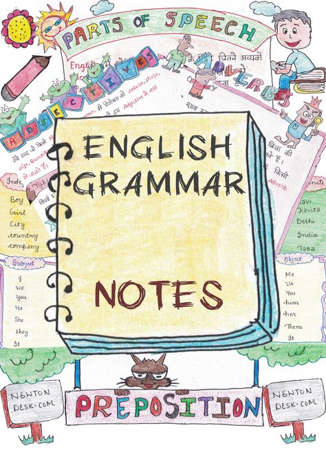 English Grammar Handwritten Color Notes PDF In Hindi | Learn English Grammar Notebook, English Grammar Pdf, Grammar Notes, English Grammar Notes, English Grammar Tenses, Project Cover Page, Nouns And Pronouns, English Grammar Book, English Projects