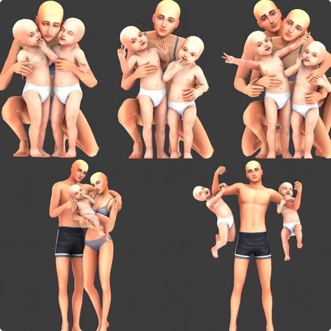 Lovers Poses, Pair Poses, Twins Posing, Sims 4 Couple Poses, Toddler Poses, Sims Challenge, Sims 4 Family, Sims Packs, Free Sims