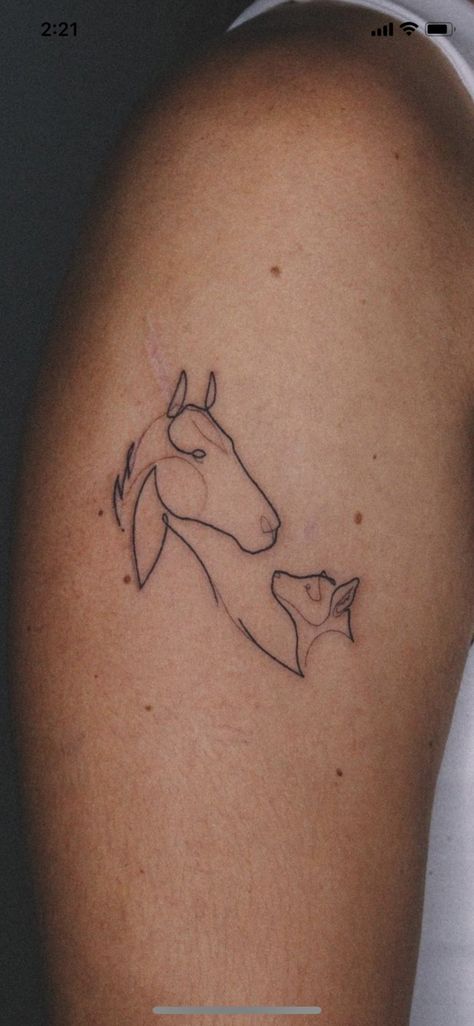 Horse Constellation Tattoo, Pretty Horse Tattoo, Horse Racing Tattoo Ideas, Outline Of Horse Tattoo, Horse And Foal Tattoo, Horse Simple Tattoo, Horse Head Tattoo Simple, Horse Tatoos Ideas Simple, Flower Horse Tattoo