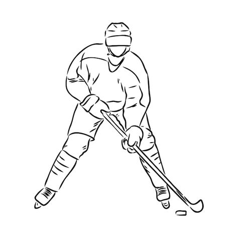 Hockey Puck Drawing, Hockey Players Drawing, Hockey Puck Tattoo, Ice Hockey Tattoo Ideas, Hockey Drawing Easy, Hockey Doodles, Ice Hockey Drawing, Hockey Player Drawing, Ice Skating Drawing