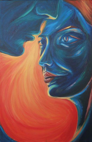 Warm and cold Cool And Warm Colours Paintings, Warm And Cold Colours, Contrast Art, Warm And Cool Colors, Blue And Orange, Art Activities, Color Theory, Cool Artwork, Cool Drawings