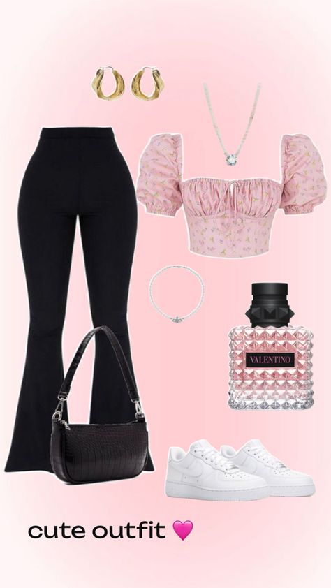 #pinkoutfit #outfits Birthday Outfit Ideas For Teenagers, Casual Outfits For Teens, Cute Dress Outfits, Casual Preppy Outfits, Trendy Outfits For Teens, Everyday Fashion Outfits, Cute Lazy Day Outfits, Quick Outfits, Stylish Work Outfits