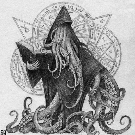 Apocalypse Sketch, Demons Reference, Cthulhu Tattoo, Lovecraft Monsters, Cthulhu Fhtagn, Lovecraft Art, Cthulhu Art, Dresden Files, Call Of Cthulhu Rpg