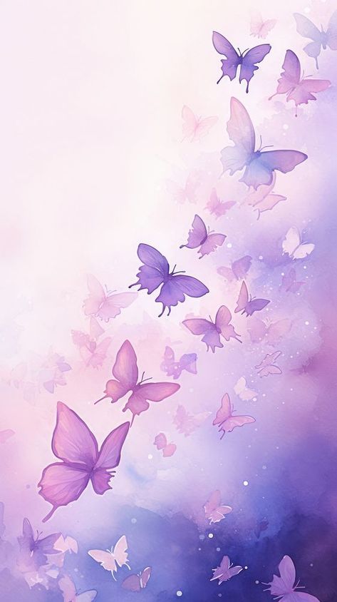 Purple butterflies backgrounds petal plant. | premium image by rawpixel.com Cute Purple Backgrounds, Pastel Purple Butterfly Wallpaper, Purple Background Butterfly, Purple Butterfly Background, Lilac Iphone Wallpaper, Purple Cute Wallpaper, Iphone Wallpaper Lavender, Wallpaper Mariposas, Butterfly Abstract Painting