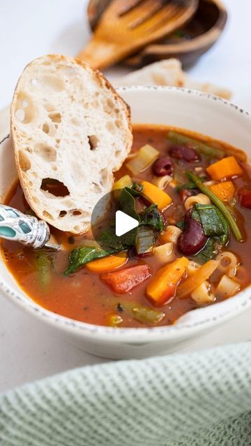 Vinny DelGiudice on Instagram: "Classic Italian Minestrone 

This is one of my favorite Soups because by definition, it is literally just using leftover veggies to make a soup. 

Minestrone is one of the oldest Italian recipes on record. It is thought to be in the original Apicius cookbook, De Re Coquinaria, as Polus. It is possible that the idea of Minestrone is as old as BC. 

The recipe has changed so much over time. It originally didn't have any tomatoes in it because tomatoes didn't get to Europe until the 16th century. But being another vegetable, it was quickly added into the recipe when tomatoes were available.

This will always be a go to soup in the fall for me because I always have some kind of leftover vegetables available!

Get the full recipe at https://alwaysfromscratch.com/ Old Italian Recipes, Soup Minestrone, Sopa Minestrone, Olive Garden Minestrone Soup, Leftover Vegetables, Leftover Veggies, Favorite Soups, Minestrone Soup Recipe, Cheesy Bread