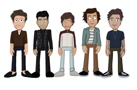 One Direction Fan Art, One Direction Cartoons, One Direction Drawings, One Direction Art, Harry Styles Drawing, One Direction Fanart, Harry Styles Poster, Harry 1d, Zayn Malik Pics