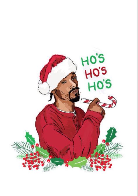 Snoop Dogg Christmas Snoop Dogg Christmas, Xmas Sticker, Funny Christmas Tshirts, Snoop Dog, Hip Hop Culture, Christmas Drawing, Funny Sweatshirts, Snoop Dogg, Christmas Hat