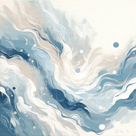 Blue Swirl Aesthetic, Cream Wall Art, Blue Brush Strokes, Geode Wall, Deer Painting, Abstract Ocean, Surface Art, Wall Art Contemporary, Union City