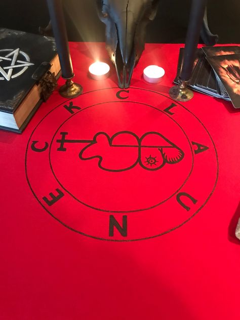 Clauneck tablecloth Luciferian witchc Demonic altar Money magic Altar tool Witchcraft supplies Sorcery от EsotericUA на Etsy Clauneck Sigil, Luciferian Witchcraft, Magic Altar, Lilith Sigil, Britt Nicole, Witch Home Decor, Money Prayer, Phone Wallpapers Vintage, God Wallpaper