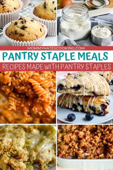 Gluten Free Turkey Meatballs, Oatmeal No Bake Cookies, Homemade Pantry, Peanut Butter No Bake, Pantry Staples, Slow Cooker Beef, Easy Delicious Recipes, Food Pantry, Cooking Recipes Desserts