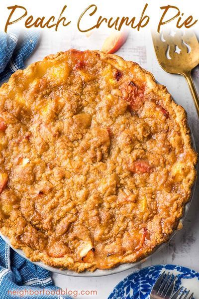 Peach Pie Crumble, Peach Crumb Pie, Best Peach Pie, Peach Crumble Pie, Easy Peach Pie, Iced Cream, Peach Pie Recipe, Crumb Pie, Peach Dessert