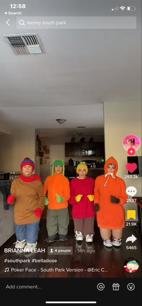 South Park Costume Women, South Park Halloween Costume Women, Kyle Broflovski Costume, Eric Cartman Halloween Costume, South Park Couples Costumes, South Park Costume Ideas, Kenny Halloween Costume, Halloween Costumes South Park, Kenny South Park Costume