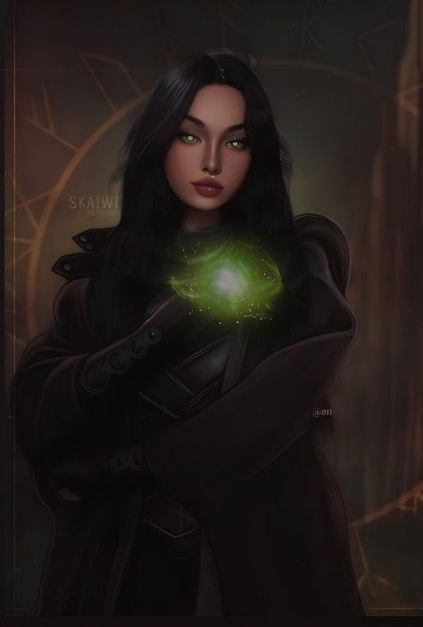 Character Aesthetic Female, Ruthless Villains, Emerald Witch, W.i.t.c.h Fanart, Aesthetic Magic, Dark Green Hair, Loki Aesthetic, Aesthetic Female, Baby Spiderman